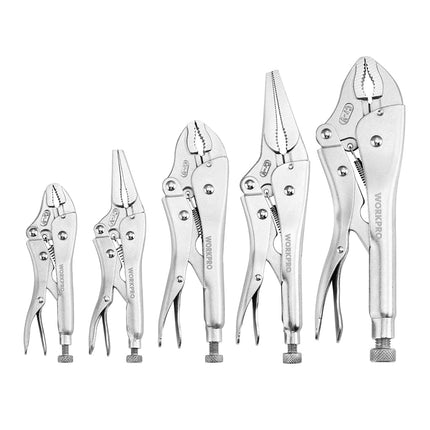 WORKPRO 5-Piece Locking Pliers Set