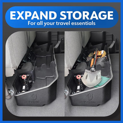 Tyger Auto Caja de almacenamiento bajo el asiento Consola para Chevy Silverado 1500/GMC Sierra 1500 de 2019-2024; 2500 3500 de 2020-2024 | Doble cabina y cabina doble | TG-CB5C8838