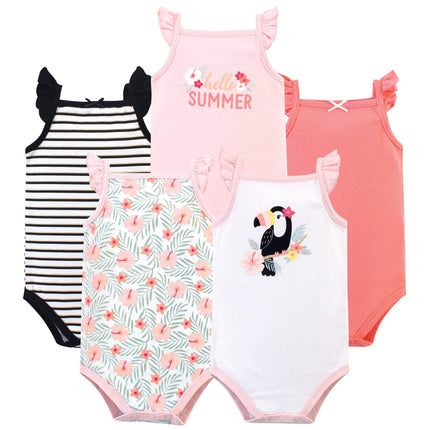 Hudson Baby Unisex Baby Cotton Sleeveless Bodysuit