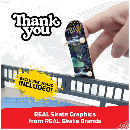 Tech Deck, Daewon Mega Bowl, X-Connect Park Creator, Customisable and Buildable Ramp Set with Exclusive Fingerboard, Kids’ Toy for Ages 6 and up