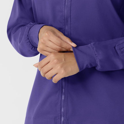 WonderWink womens Jacket, Grape, Large