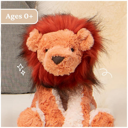 GUND Cozys Collection Lion Plush Stuffed Animal for Ages 0 and Up, Orange/Red, 10"