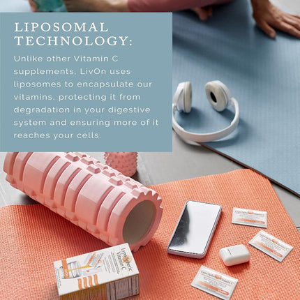 Lypo–Spheric Vitamin C – 2 Cartons (60 Packets) – 1,000 mg Vitamin C & 1,000 mg Essential Phospholipids Per Packet – Liposome Encapsulated for Improved Absorption – 100% Non–GMO