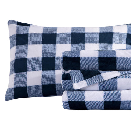 Elegant Comfort Luxuriously Soft 4-Piece Velvet Pl