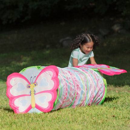Melissa & Doug Sunny Patch Mariposa Tierna Túnel Gateador para Interiores y Exteriores, Juguete de Actividad de Desarrollo para Bebés