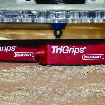 Milescraft 1600 TriGrips - Triangle Cookie Work Grippers, for Woodworking, Painting, Raising and Leveling 4-Pack