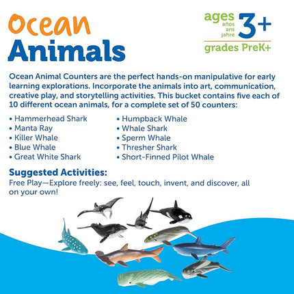 Learning Resources Ocean Counters (Set of 50)