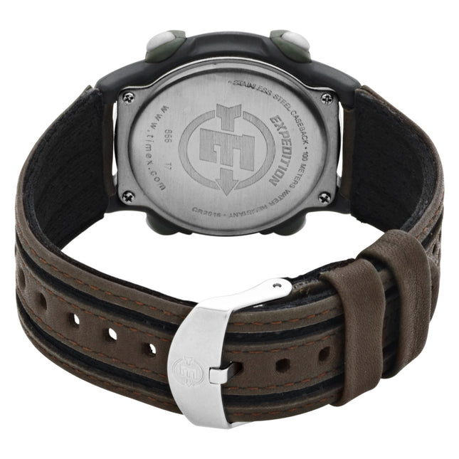 Montre Timex Expedition Digital Chrono Alarme Minuteur 39mm, Marron/Noir/Vert, Taille Unique, Expedition Chrono Alarme Minuteur Complète