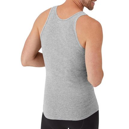 Hanes Men's, Moisture-Wicking Ribbed, Lightweight Cotton Tank Undershirts, Multi-Pack Underwear, Assorted 6-Pack, 3XL (Pack of 6)