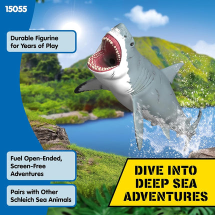 Schleich Dinosaurs - Megalodon Toy Figurine - Kids Ages 4+ | 15055