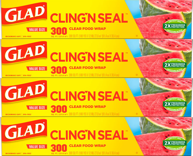 Glad ClingWrap Plastic Food Wrap - 300 Square Foot