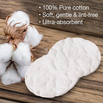 ForPro Professional Collection Premium Cotton Rounds, 100% Cotton, Non-Tearing, Lint-Free, for Cosmetic, Nail, and Personal Use, 2.25”, 600-Count (Pack of 6-100 Cotton Rounds)