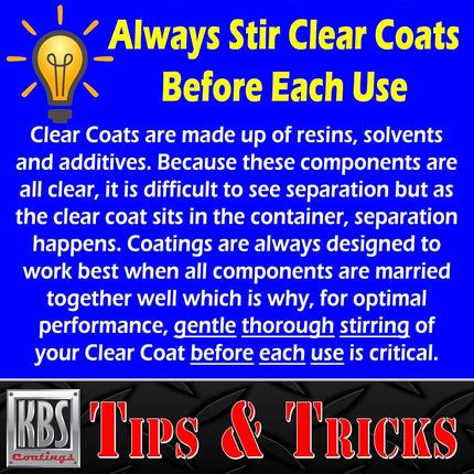 KBS Coatings 8304 DiamondFinish Watercolor Clear Coat - 1 Pint, Coats up to 50 sq ft