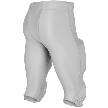 Pantalón de fútbol americano CHAMPRO Blocker tradicional de poliéster/spandex, color plateado