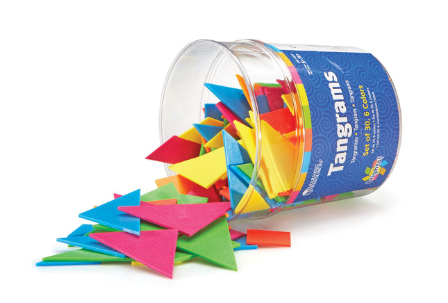 Learning Resources Brights! Tangrams (Set of 30)