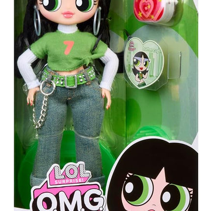 L.O.L. Surprise! OMG The Powerpuff Girls Doll - Buttercup - Includes 1 Fashion Doll, Comes with Outfit & Accessories, Collect All 3, Grün