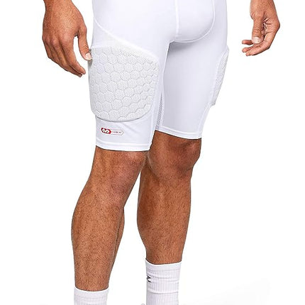 Under Armour Gameday Armour 3-Pad Short Bball-WHT,XL