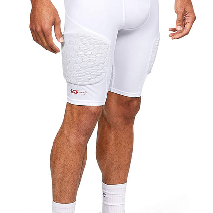 Short Under Armour Gameday Armour 3-Pad Bball-WHT,TG