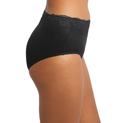 Bali Women's Passion for Comfort Brief Panty - black - XXL