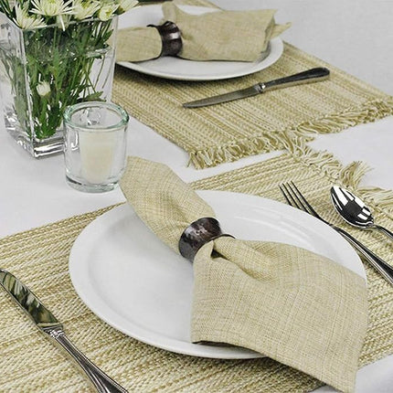 DII Tabletop Collection, Cotton, Taupe, Placemat Set, 13x19