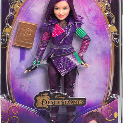 Mattel Descendants Mal Isle of the Lost Tenth Anniversary Fashion Doll with Removable Outfit, Accessory & Bendable Joints, Inspired by the Movies, JFG74, 11 in