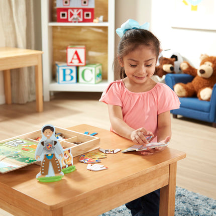 Set de Muñecas Magnéticas de Madera de Melissa & Doug para Jugar a Disfrazarse por Profesiones