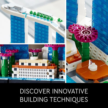 LEGO Architecture Skyline Collection: Singapore 21057 Building Kit; Collectible Display Model for Adults (827 Pieces)