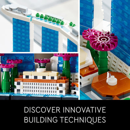 LEGO Architecture Skyline Collection: Singapore 21057 Building Kit; Collectible Display Model for Adults (827 Pieces)