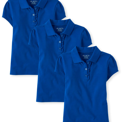The Children's Place Girls' Short Sleeve Ruffle Pi
