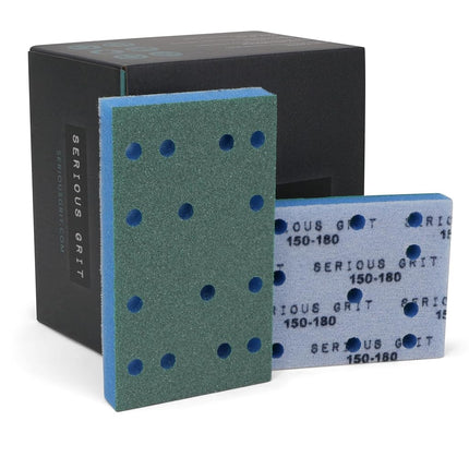 Serious Grit - 80x133mm 12.7mm Foam Pads - P150-18