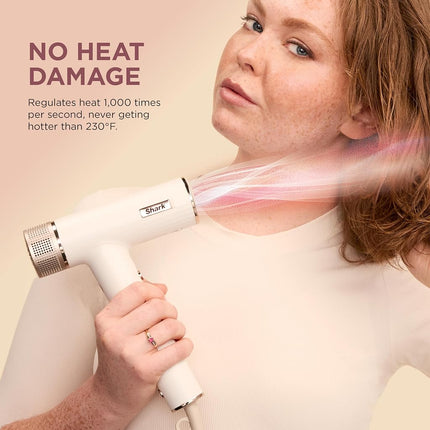 Shark SpeedStyle Pro Professional Performance High-Velocity Hair Dryer System with Scalp Shield and IQ Speed Styling & Drying Suite, Straight and Wavy Hair, Lightweight, Ionic, No Heat Damage, HD731
