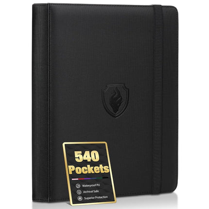 Premium 9 Pocket Card Binder for 540 Card, Fabmake