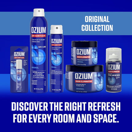 Ozium® Original - Eliminates Smoke & Odors Freshens Air - Car Home Office 2oz x4