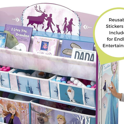 Delta Children Deluxe Toy and Book Organizer, Disney Frozen II