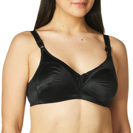 Maidenform DF3820 Women's Double Support Wire-Free Bra, Black (Noir Xbk), 38DD (Manufacturer Size: 85E)