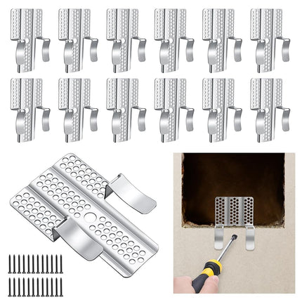 moonoom 12 Pack Drywall Repair Clips, 1/2 inch Dry