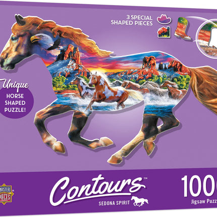 Masterpieces Contours RUNNING HORSE - 1000 piece s