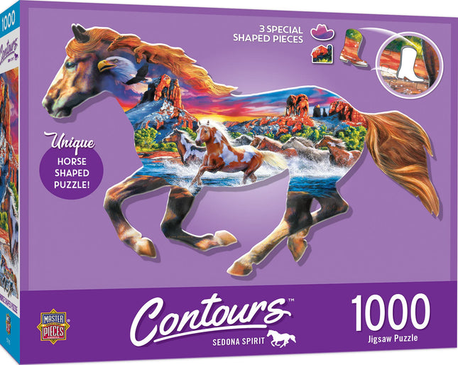 Masterpieces Contours RUNNING HORSE - 1000 piece s