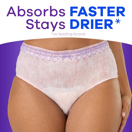 Always Discreet Adult Incontinence Underwear for Women and Postpartum Underwear, XXL, Up to 100%* Bladder Leak Protection, 52 CT,