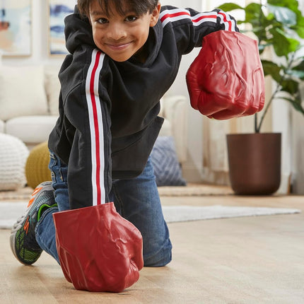 Capitan America Marvel Avengers Red Hulk Gamma Smash Fists Roleplay Toy For Kids Ages 5+, Pair Of Foam Hands With Easy-Grip Bands, Movie-Inspired Costume Accessory