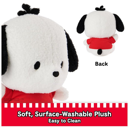 GUND Sanrio Pochacco Plush, Puppy Stuffed Animal for Ages 1 and Up, White/Red, 6�