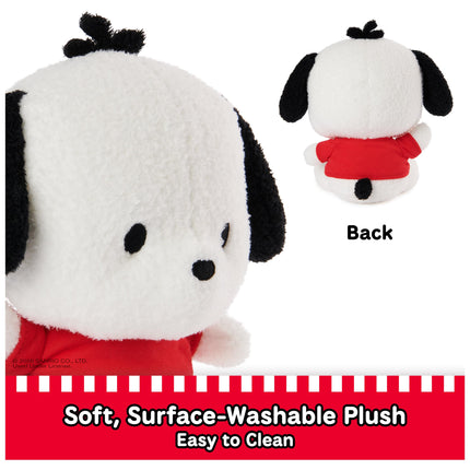 GUND Sanrio Pochacco Plush, Puppy Stuffed Animal for Ages 1 and Up, White/Red, 6�