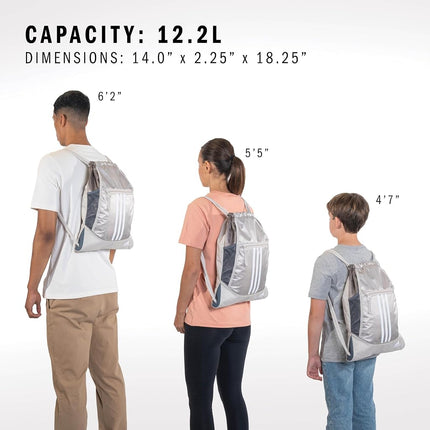 adidas Unisex's Alliance II Sackpack, Jersey Onix/Rose Gold, One Size
