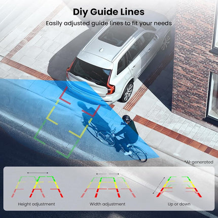 AUTO-VOX Wireless Backup Camera W12 for Car Truck SUV with 5" Monitor