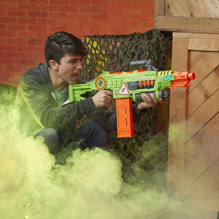 Revoltinator Nerf Zombie Strike Toy Blaster with motorized Lights Sounds & 18 Official Darts for Kids, Teens, & Adults