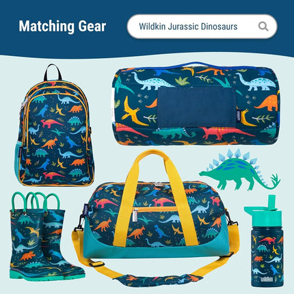 Wildkin Kids ECO rPET Insulated Lunch Box – Keeps Food Hot or Cold, Easy-Clean Lining, Mesh Pockets & BPA-Free – Boys & Girls, Ideal for School, Travel & Daycare – Jurassic Dinosaurs