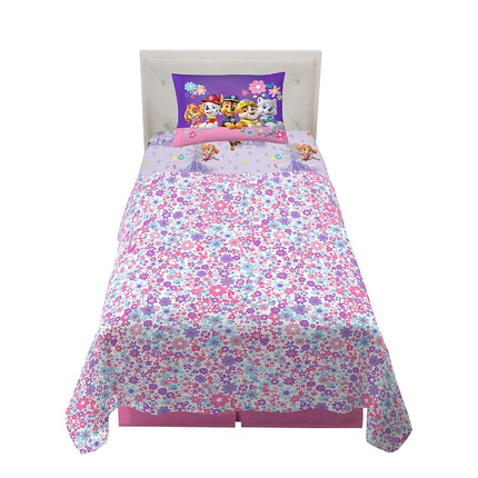 Paw Patrol Girls Kids Bedding Super Soft Microfiber Sheet Set, Twin, (Official) Nickelodeon Product by Franco