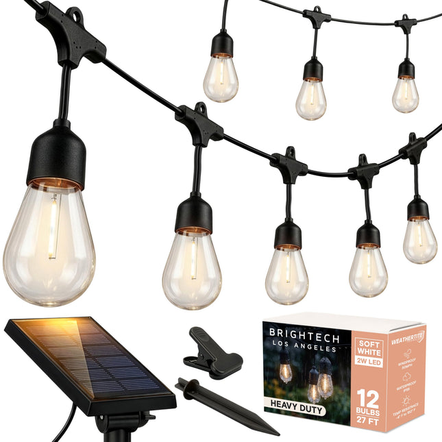 Brightech Ambience Pro Solar - 27 Ft Edison Bulb O