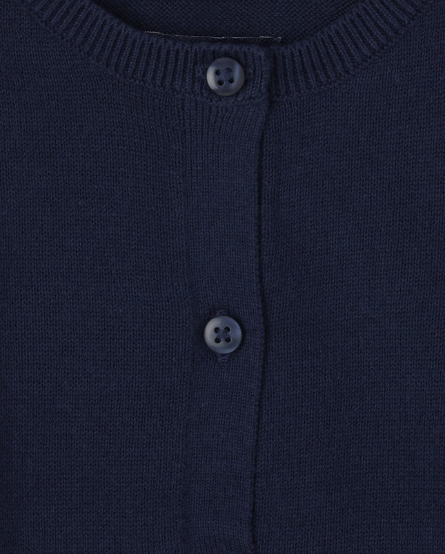 The Children's Place Baby Toddler Girls Bow Pocket Cardigan, Tidal, 2T