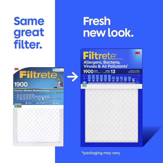 Filtrete MPR 1900 Electrostatic High Performance Air Filter UA45-6PK-EC, 18 in x 20 in x 1 in (45.7 cm x 50.8 cm x 2.5 cm)
